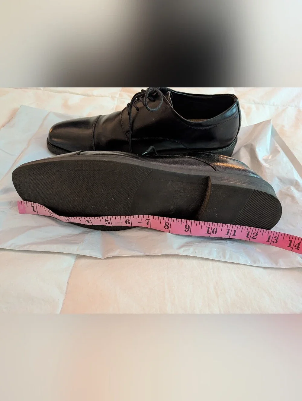 Men's Apt. 9 Black Cap-Toe Lace-Up Oxfords Size 12